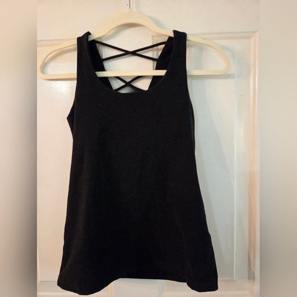 Beyond Yoga Spacedye Crossed My Mind Tank Top Dark Gray/Black